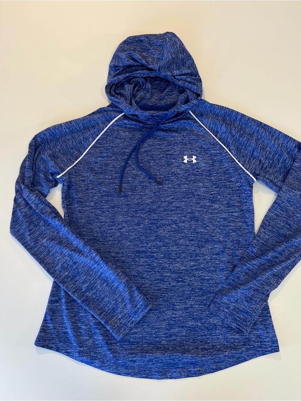 Under Armour Women’s UA Velocity Woodmark Hoodie Heathered Blue Lightweight M